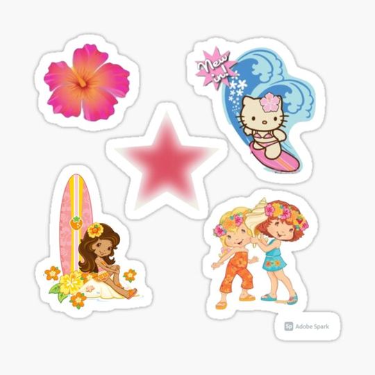 Discover coconut girl sticker pack