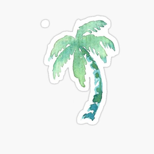 Discover Watercolor Palm Tree