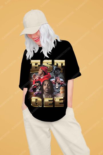 Discover Est Gee shirt,Rapper tshirt design, bootleg style Est Gee, Unisex Clothing,Shirt