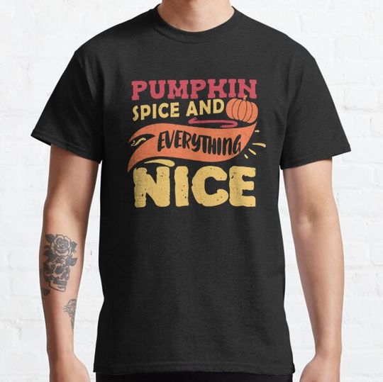 Discover Pumpkin Spice And Everything Nice Vintage Fall Lovers Gift