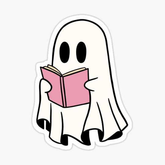 Discover ghost reading a book