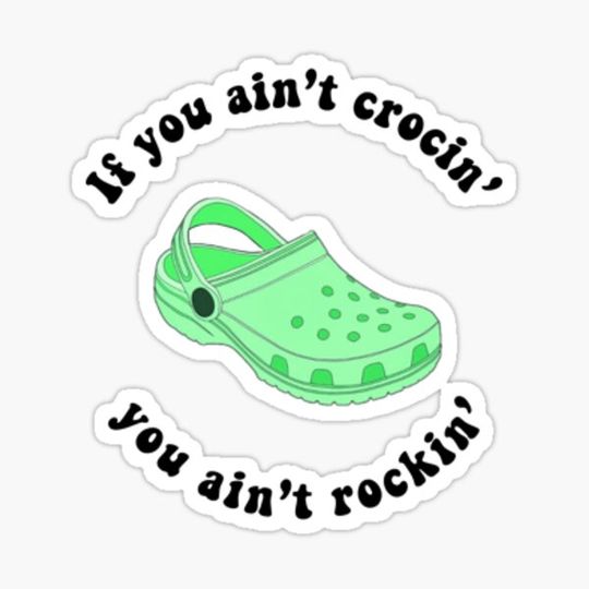 Discover GREEN CROC STICKER