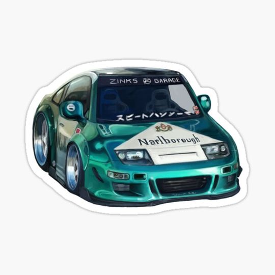 Discover Blue slammed car