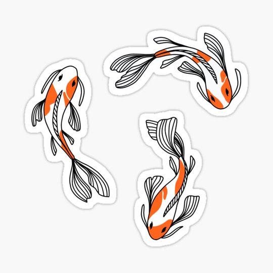 Discover Koi Fish Sticker Pack