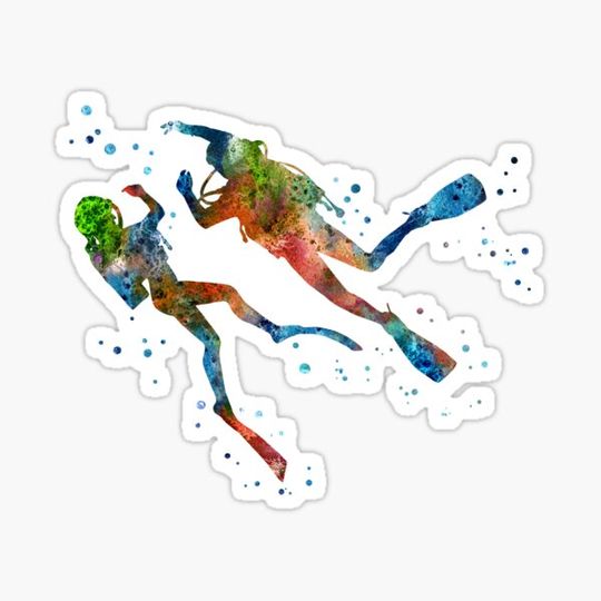 Discover Scuba Divers Couple Design