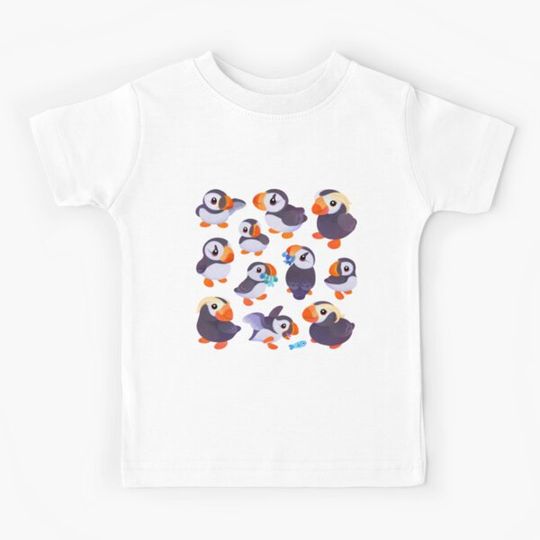 Discover Happy puffin - blue