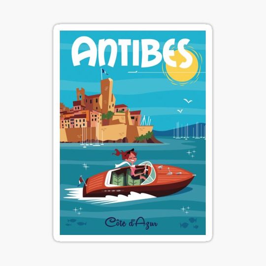 Discover Antibes Poster