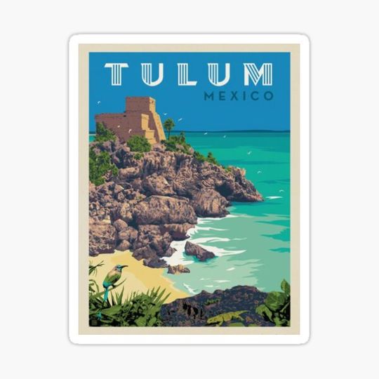 Discover Tulum Travel Poster