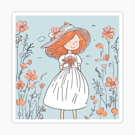 Discover summer a flower girl