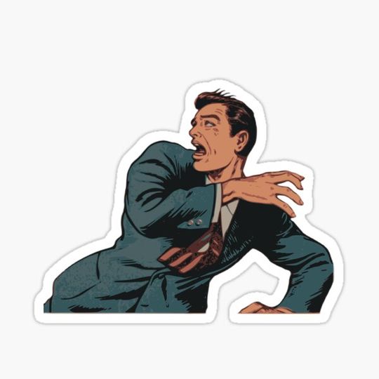 Discover Vintage Comic Man Illustration