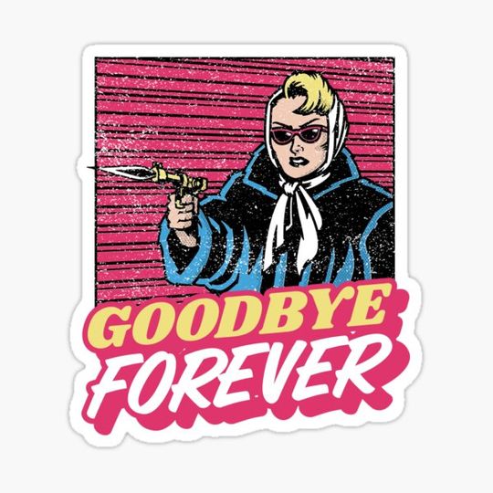 Discover Vintage Comic Goodbye Forevermore print