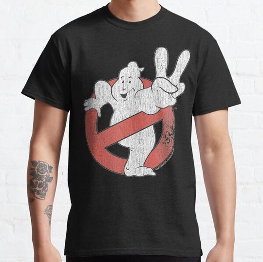 Discover Ghostbusters Classic Slime Ghost Logo Graphic