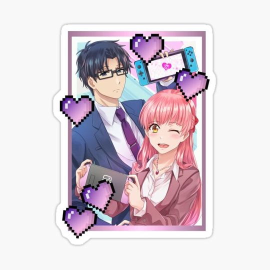 Discover Simple Light Pink Wotakoi Love (on Navy)