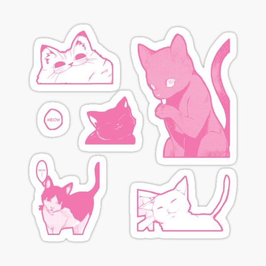 Discover Manga Cats Pack [Pink]