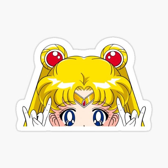 Discover Magical Girl Anime SAIL0R M00N Peeker Decal Sticker