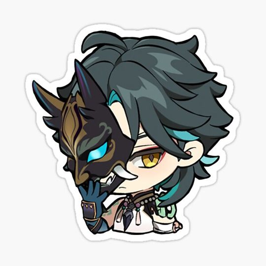 Discover Xiao | Genshin Impact Sticker "Mask"