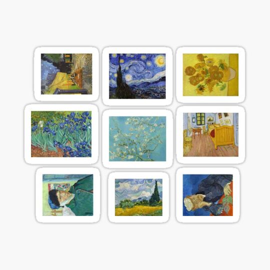 Discover Vincent Van Gogh Set Sticker Pack