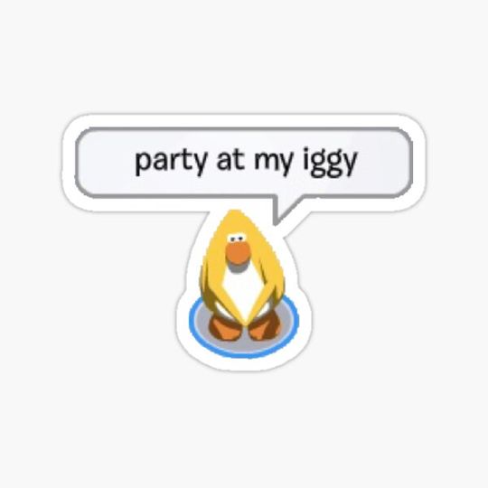 Discover club penguin dancing sticker