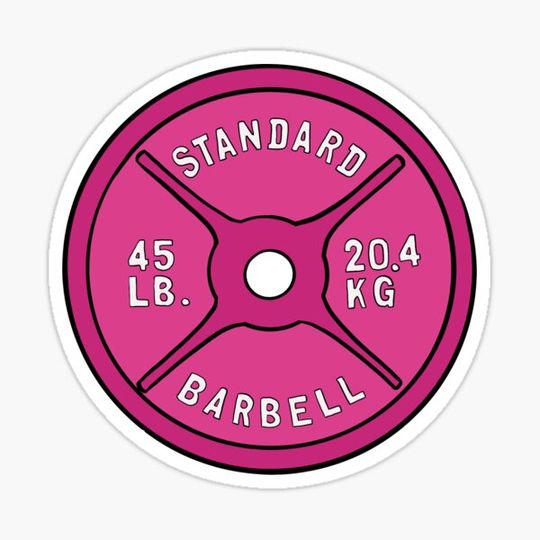 Discover Pink 45 lb plate
