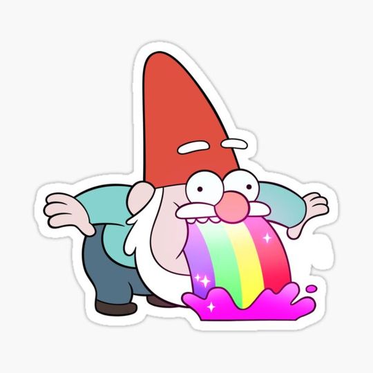 Discover Rainbow Vomiting Gnome