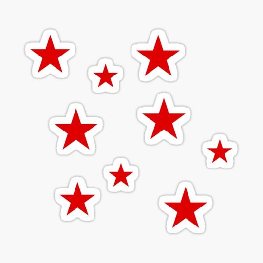 Discover Red Star Sticker Pack
