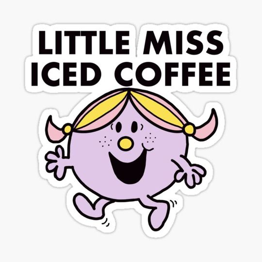 Discover little miss iced coffee sticker