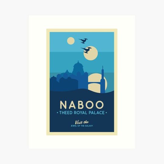 Discover Naboo Theed Royal Palace Poster