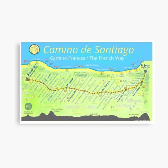 Discover Map of the Camino de Santiago