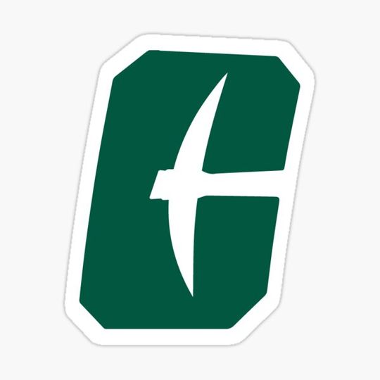 Discover UNCC New Logo (White Outline)