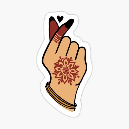 Discover henna-ed heart