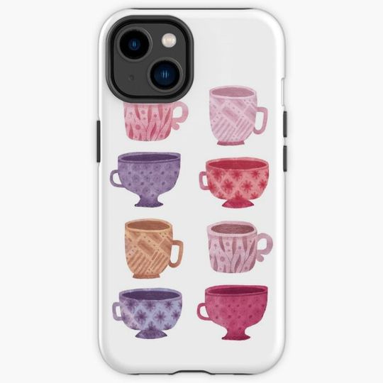 Discover Pink Coffee cups collection, kitchen illustration