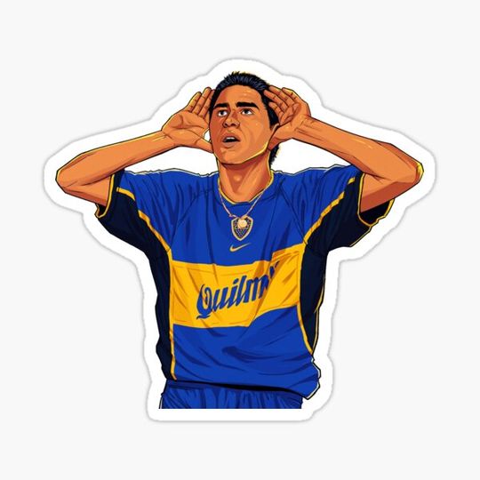 Discover Riquelme Celebration Boca Juniors Half version