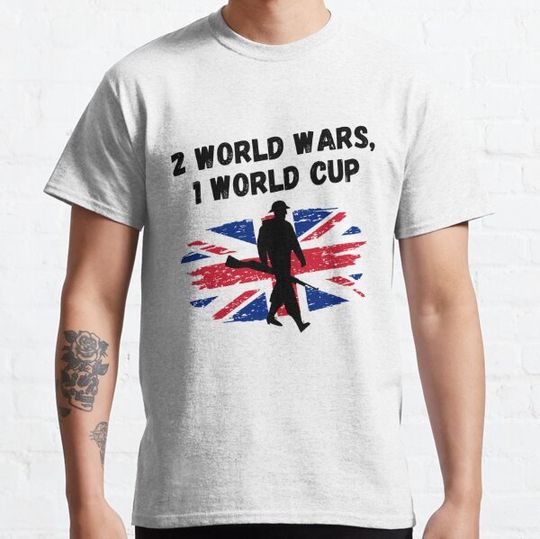 Discover 2 World Wars, 1 World Cup- British Empire & Football - By Wartime T-Shirts