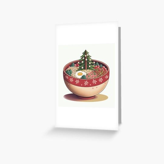 Discover christmas ramen with a christmas tree