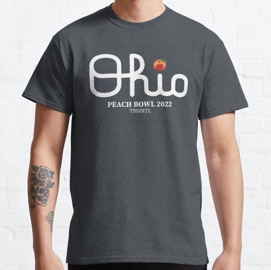 Discover White Script Peach Dot i