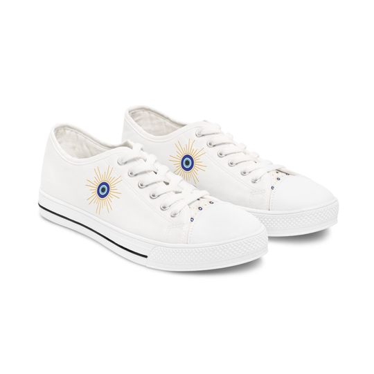 Discover Women's Evil Eye Low Top Sneakers