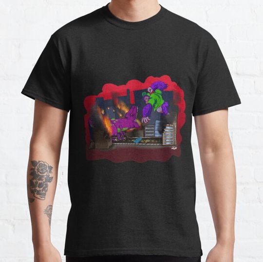 Discover Kaiju T-ShirtBattle of the Purple Kaiju