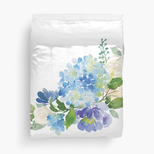 Discover Blue Watercolor Hydrangea