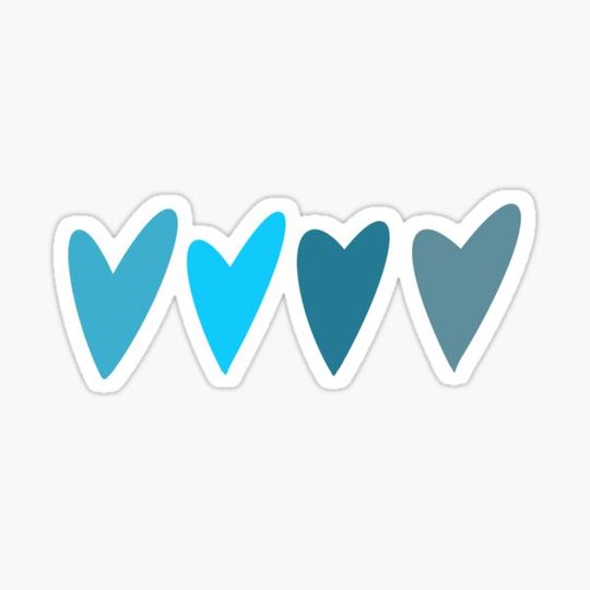 Discover blue hearts