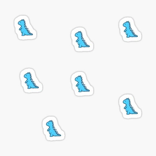 Discover Blue Dinosaur Sticker Pack