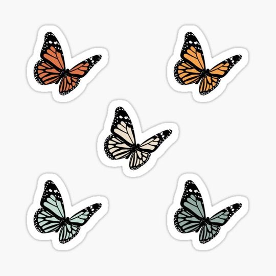 Discover Orange and Teal VSCO Butterflies Pack