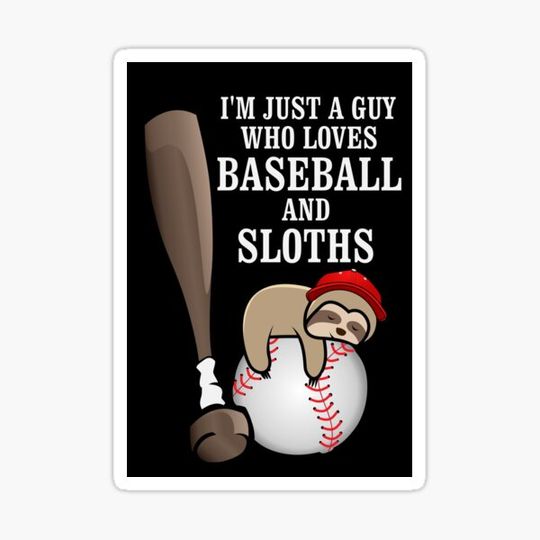 Discover Baseball and Sloths Guy (Black)
