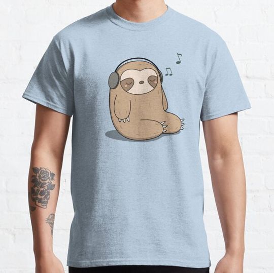 Discover Kawaii Cute Sloth Listening To Music