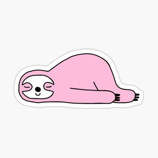 Discover Cute pink Lazy sloth