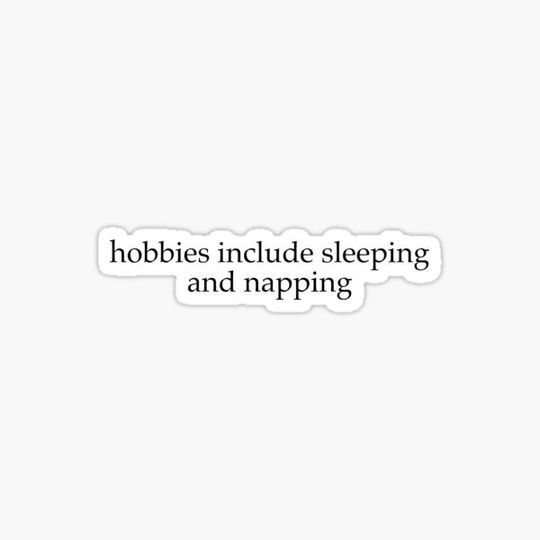 Discover Hobbies Include Sleeping & Napping