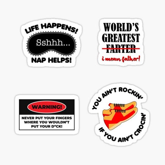 Discover Pack Of Funny Sarcasm Stickers -  Funny Stickers 2021