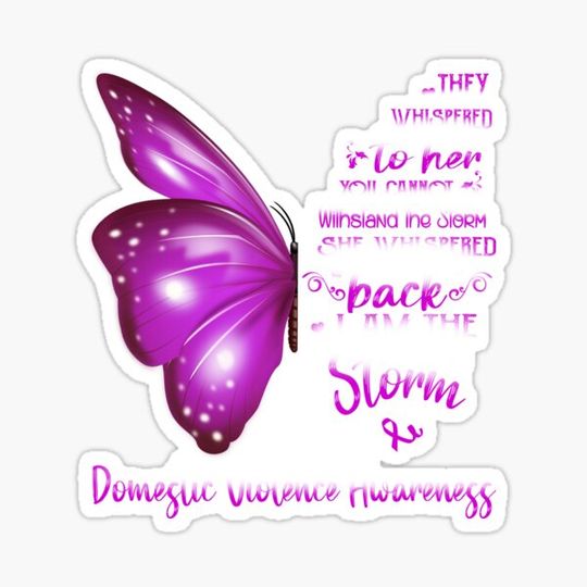 Discover She Whispered Back I Am The Storm Domestic Violence Awareness Butterfly