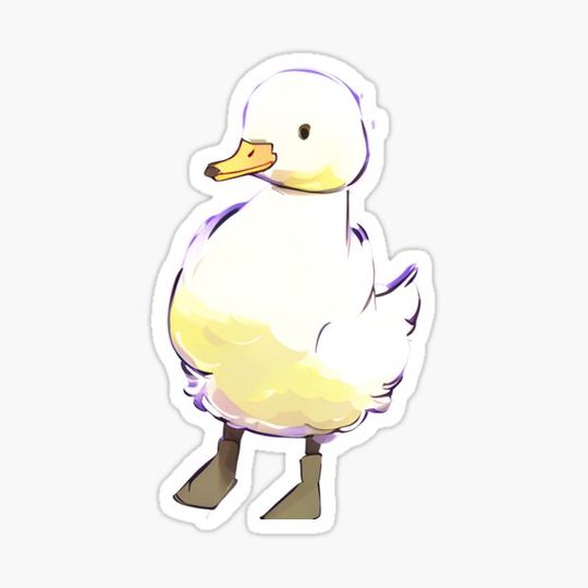 Discover Lovely Duck Sticker
