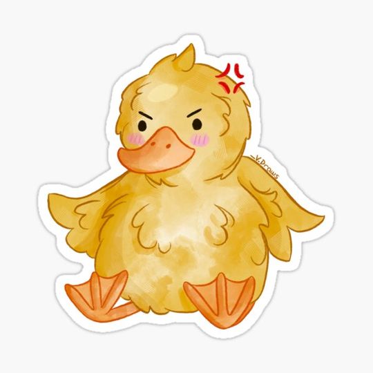 Discover Cute Angry Duckling