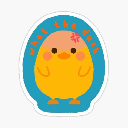 Discover Angry Standing Yellow Duck